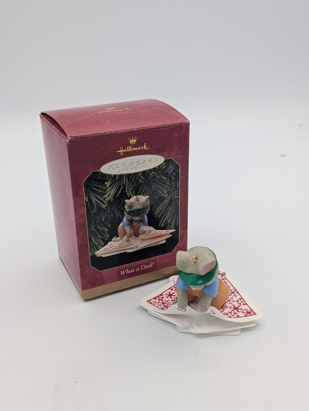 1997 Hallmark What a Deal! Handcrafted Keepsake Holiday Christmas Ornament VTG
